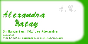 alexandra matay business card